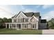 Stunning two-story home with a charming front porch, brick and siding accents, and a well-manicured lawn at 1065 Low Water Nw Xing, Acworth, GA 30101