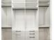 Custom closet with drawers, shelves, and rods for optimal storage at 371 Pratt Se Dr # 203, Atlanta, GA 30315