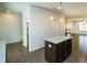 View of the kitchen island, offering a functional workspace with modern finishes and storage at 2539 Hedgeway Cir, Kennesaw, GA 30144