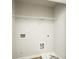 Unfinished laundry room with utility connections and room for appliances at 2539 Hedgeway Cir, Kennesaw, GA 30144