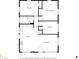 Detailed floor plan featuring three bedrooms, one bath, kitchen, and a spacious living room at 2121 Arlington Ne Ave, Atlanta, GA 30324
