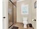 Clean bathroom with a walk in shower and toilet at 2269 E Cherokee Dr, Woodstock, GA 30188