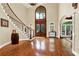 Spacious two-story entryway, hardwood floors at 2269 E Cherokee Dr, Woodstock, GA 30188