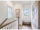 Bright landing with natural light and wood flooring at 3315 Stillwood Ln, Atlanta, GA 30354
