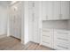 Pantry with built in cabinets and drawers at 8200 Main St # 1206, Woodstock, GA 30188