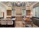 Spacious kitchen with vaulted ceiling, granite countertops, and dual islands at 3560 Ridgewood Nw Rd, Atlanta, GA 30327