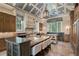 Gourmet kitchen with granite countertops, custom cabinets, and high-end appliances at 3560 Ridgewood Nw Rd, Atlanta, GA 30327