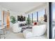 Bright living room with huge windows, modern white furnishings, and a view of the city at 2828 Peachtree Nw Rd # 2002, Atlanta, GA 30305