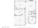 First floor plan showcasing kitchen, living room, and bedroom at 2535 Grayton Loop, Villa Rica, GA 30180