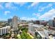 Panoramic city skyline view on a sunny day with blue skies and scattered clouds at 1065 Peachtree Ne St # 3003, Atlanta, GA 30309