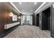 Elegant hallway with modern lighting and seating at 1065 Peachtree Ne St # 3003, Atlanta, GA 30309