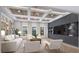 Comfortable living room with modern lighting, built-in shelving, and stylish decor at 2013 Old Atlanta Rd, Cumming, GA 30041