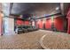 Home theater with large screen, seating, and a starlit ceiling at 3133 Saint Ives Country Club Pkwy, Johns Creek, GA 30097