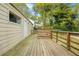 Exterior view of the house with backyard deck and fenced yard at 1159 Fair Sw St, Atlanta, GA 30314