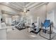 Home gym with workout equipment and mirrored wall at 2867 Darlington Run, Duluth, GA 30097
