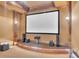 Home theater room with projection screen and recessed lighting at 2867 Darlington Run, Duluth, GA 30097