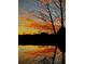 Scenic sunset view over the lake with colorful sky and reflections on the water for a tranquil community setting at 2867 Darlington Run, Duluth, GA 30097