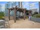 Outdoor kitchen with seating and city views at 1080 Peachtree Ne St # 2512, Atlanta, GA 30309