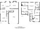 Two-story home floor plan showcasing a spacious layout with multiple bedrooms, bathrooms, and a garage at 3438 Old Towne Ln, Cumming, GA 30040