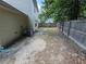 Backyard with wood fence, level ground, and partial shade at 500 Mica Trce, South Fulton, GA 30349