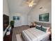 Spacious bedroom with high ceilings, ceiling fan, and wall art for a modern look at 500 Mica Trce, South Fulton, GA 30349