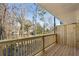 Wooden balcony with a natural view at 1095 Tucker Ave # 401, Atlanta, GA 30310