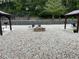 Stone fire pit in a community common area at 3973 Woodridge Way, Tucker, GA 30084