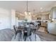 Modern kitchen with gray cabinets and an island at 91 Pinewood Dr, Covington, GA 30014