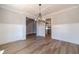 Dining room with chandelier and wainscoting at 125 Pinewood Dr, Covington, GA 30014