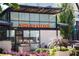 The storefront of an ice cream shop featuring large windows and decorative plants in a landscaped area at 326 Olmstead Way # 41, Alpharetta, GA 30022