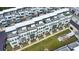 Aerial view of modern townhouses showcasing the community layout and green spaces at 550 Whitlox Nw Rd, Atlanta, GA 30318