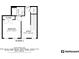 Floor plan showcasing the layout of the first floor, including bedroom, bathroom, closet, and entry at 550 Whitlox Nw Rd, Atlanta, GA 30318