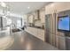 Modern kitchen with stainless steel appliances, white cabinets, and a smart refrigerator at 550 Whitlox Nw Rd, Atlanta, GA 30318