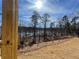 Deck view of serene lakefront property with mature trees at 366 Boundless Ln, Canton, GA 30114