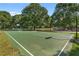 Outdoor basketball court with green surface at 503 W Green Ct, Woodstock, GA 30189