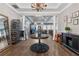 Elegant clubhouse entrance with a chandelier and hardwood floors at 503 W Green Ct, Woodstock, GA 30189