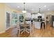 Kitchen breakfast area with view of the backyard at 503 W Green Ct, Woodstock, GA 30189