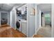 Convenient laundry room with modern washer and dryer set and ample storage at 626 Dover St, Marietta, GA 30066