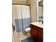 Clean bathroom with shower/tub combo and updated vanity at 89 Grand Oak Way, Dallas, GA 30157