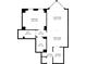 Floor plan showing a spacious living area and bedroom at 2870 Pharr Court South Nw # 2407, Atlanta, GA 30305