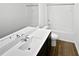 Clean bathroom featuring modern fixtures, a vanity with a sink, and a shower-tub combination at 55 Cherohala Ct, Covington, GA 30016