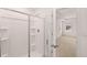 Bright bathroom with shower and built-in shelving at 608 Kimberwick Dr, Locust Grove, GA 30248