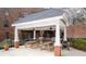 Community gazebo with picnic tables, built-in grill and overhead fan at 905 Freedom Ln, Roswell, GA 30075