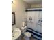 Clean bathroom with pedestal sink and shower/tub combo at 102 Cedar Chase Rd, Atlanta, GA 30324