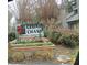 Cedar Chase private community entrance sign with festive holiday decor at 102 Cedar Chase Rd, Atlanta, GA 30324