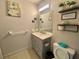 Clean bathroom with vanity, toilet and tiled floor at 4132 Scenic Mountain Dr, Snellville, GA 30039