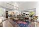 Bright, open living room with tall ceilings and natural light; great for entertaining at 4055 Vinings Mill Se Trl, Smyrna, GA 30080