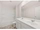 Bathroom boasts a double vanity and shower/tub combo at 4084 Spencer Trl, Stonecrest, GA 30038