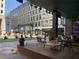Inviting outdoor courtyard with seating areas, greenery, and a relaxing ambiance at 195 14Th Ne St # 2103, Atlanta, GA 30309