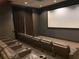 Home theater with plush seating and large projection screen at 195 14Th Ne St # 2103, Atlanta, GA 30309